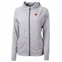 Washington Commanders Cutter & Buck Women's Primary Adapt Eco Knit Hybrid Recycled Full-Zip Jacket Gray | NFL