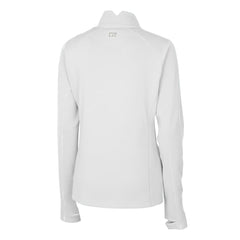 San Francisco 49ers Cutter & Buck Women's Traverse Stretch Quarter-Zip Pullover Top White | NFL
