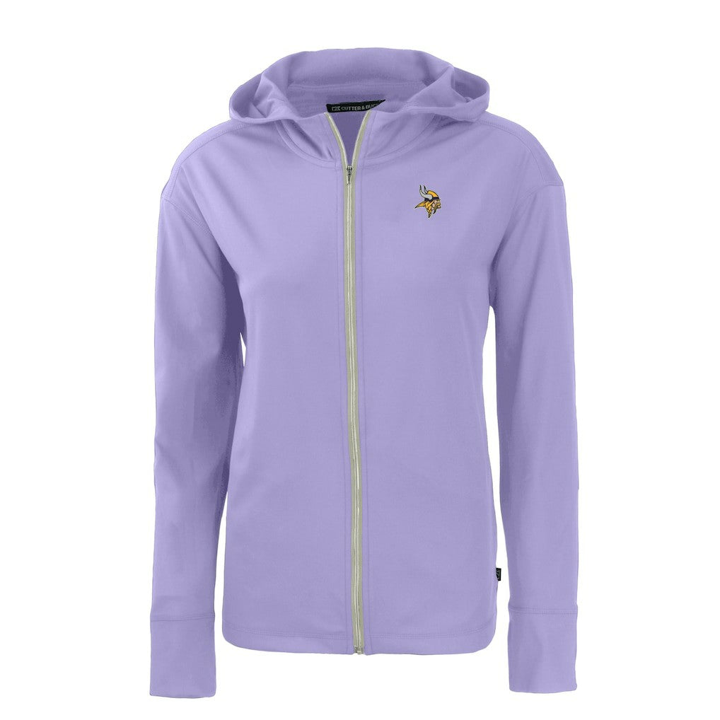 Minnesota Vikings Cutter & Buck Women's Daybreak Eco Recycled Full-Zip Hoodie Jacket Purple | NFL