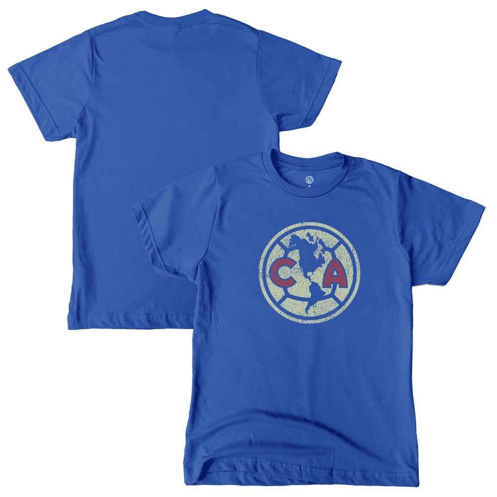 Club America 1863FC Youth Color Badge T-Shirt Blue - FIFA World CUP