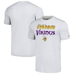 Minnesota Vikings Homage Unisex The NFL ASL Collection by Love Sign American Sign Language T-Shirt Ash | NFL
