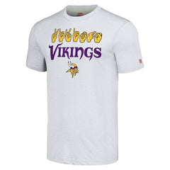 Minnesota Vikings Homage Unisex The NFL ASL Collection by Love Sign American Sign Language T-Shirt Ash | NFL