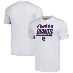 New York Giants Homage Unisex The NFL ASL Collection by Love Sign American Sign Language T-Shirt Ash | NFL