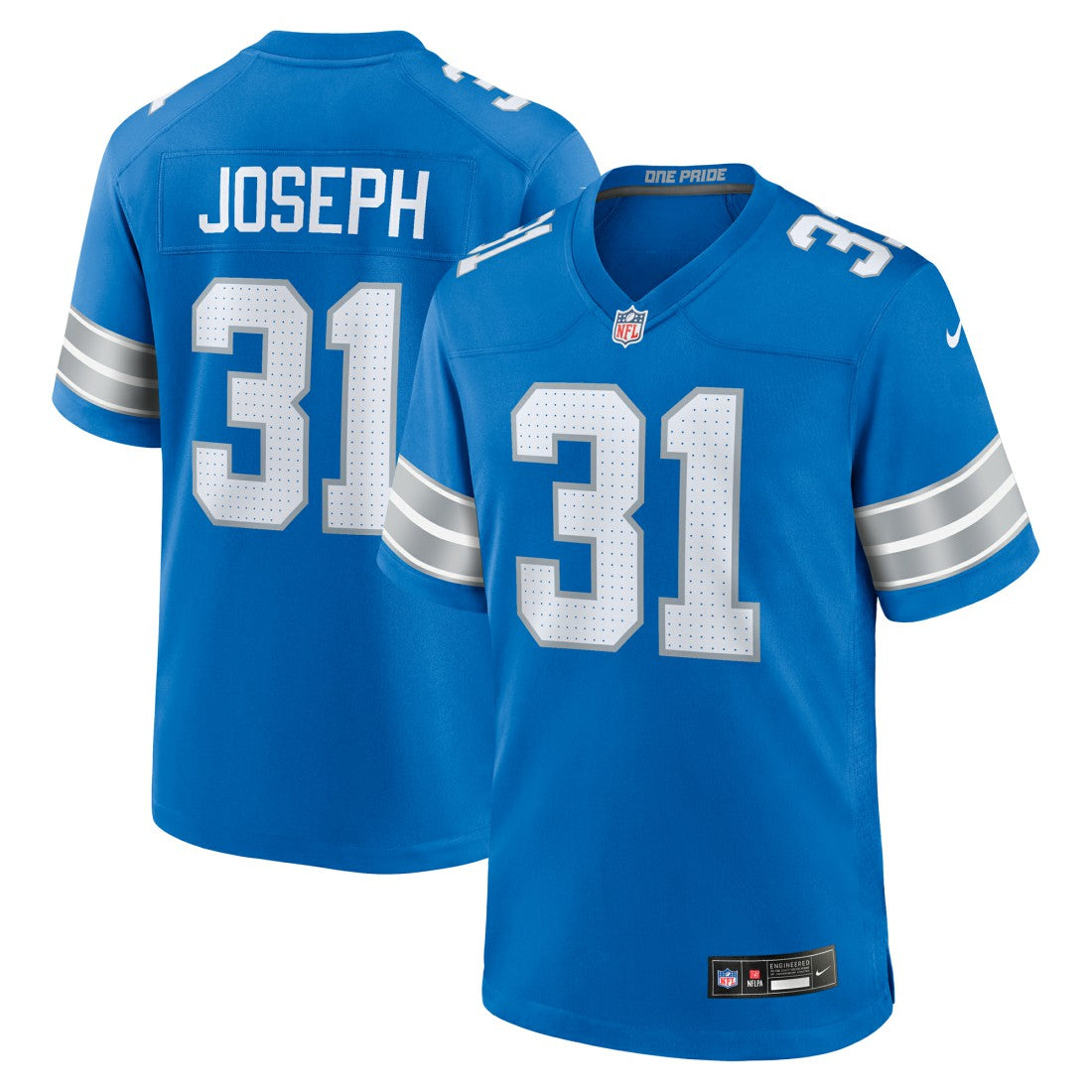 Kerby Joseph Detroit Lions Team Game Jersey Blue | Nike for Sale