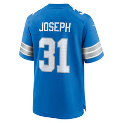 Kerby Joseph Detroit Lions Team Game Jersey Blue | Nike for Sale