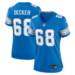 Taylor Decker Detroit Lions Women's Team Game Jersey Blue | Nike for Sale