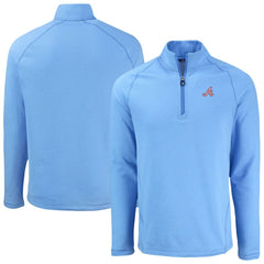 Atlanta Braves Cutter & Buck Peshastin Eco Fleece Recycled Raglan Quarter-Zip Top - MLB