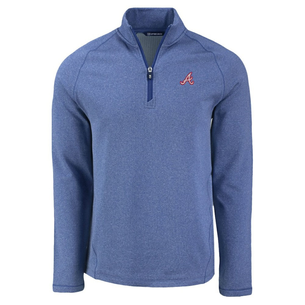 Atlanta Braves Cutter & Buck Peshastin Eco Fleece Recycled Raglan Quarter-Zip Top - MLB