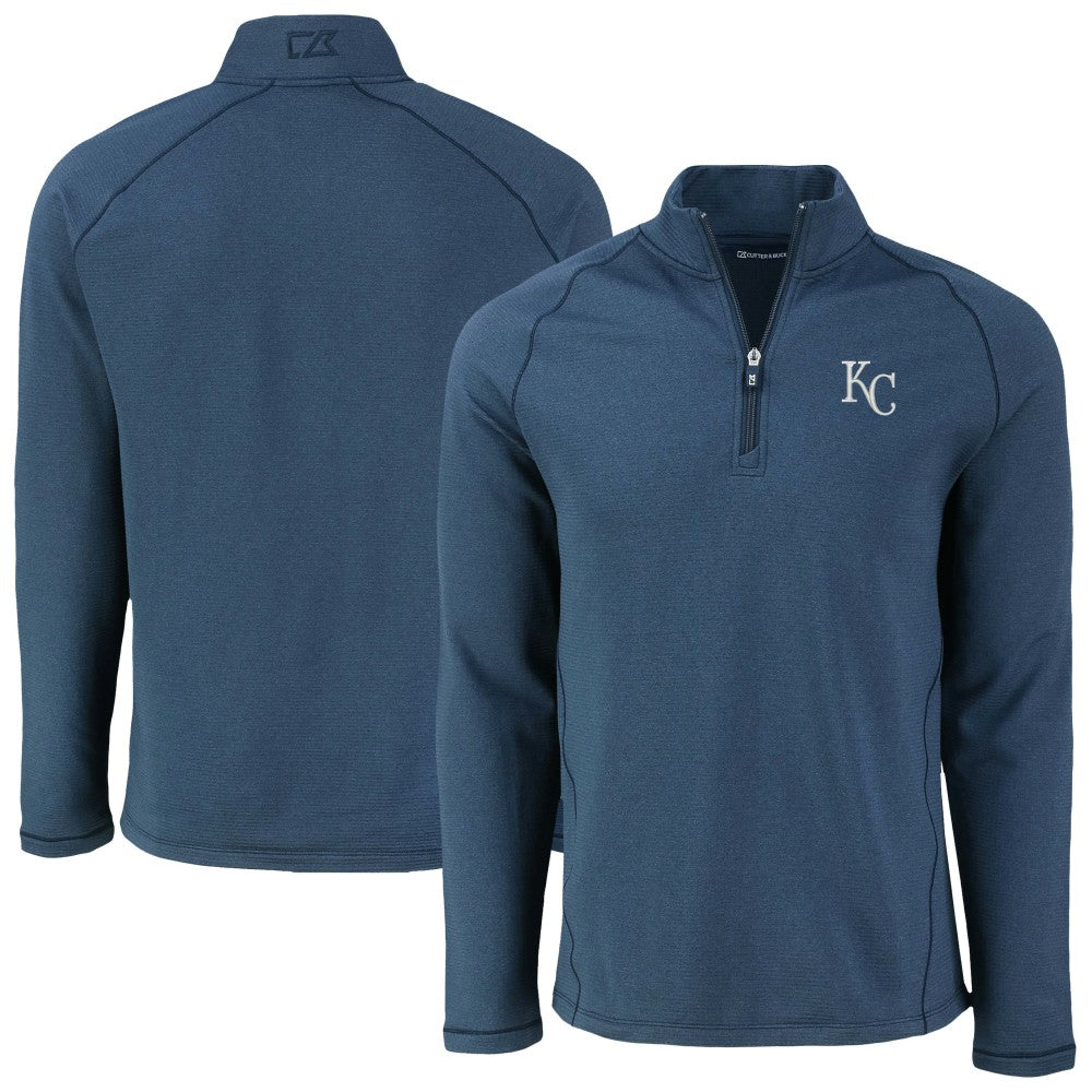 Kansas City Royals Cutter & Buck Peshastin Eco Fleece Recycled Raglan Quarter-Zip Top - MLB