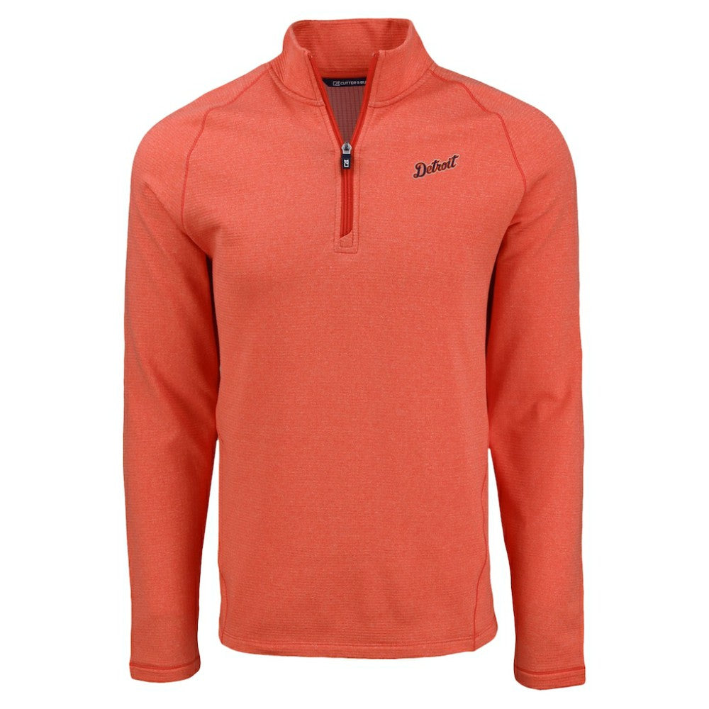 Detroit Tigers Cutter & Buck Peshastin Eco Fleece Recycled Raglan Quarter-Zip Top - MLB