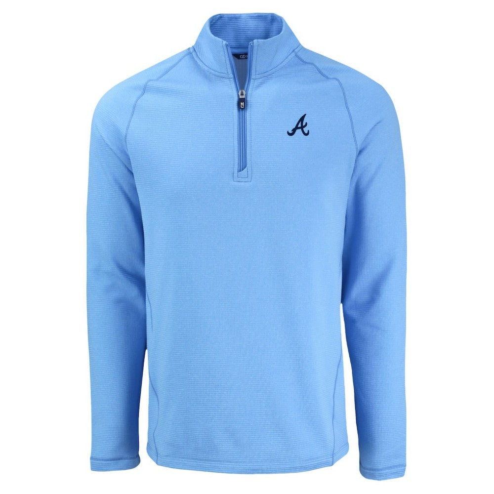 Atlanta Braves Cutter & Buck Peshastin Eco Fleece Recycled Raglan Quarter-Zip Top - MLB