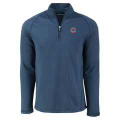 Chicago Cubs Cutter & Buck Peshastin Eco Fleece Recycled Raglan Quarter-Zip Top - MLB