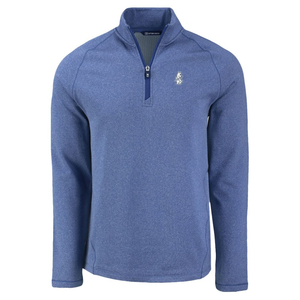 Chicago Cubs Cutter & Buck Peshastin Eco Fleece Recycled Raglan Quarter-Zip Top - MLB