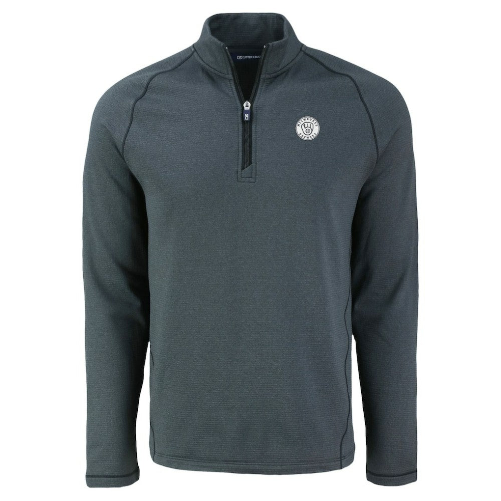 Milwaukee Brewers Cutter & Buck Peshastin Eco Fleece Recycled Raglan Quarter-Zip Top - MLB