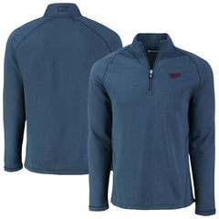 Minnesota Twins Cutter & Buck Peshastin Eco Fleece Recycled Raglan Quarter-Zip Top - MLB