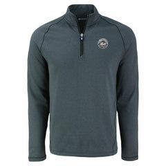 New York Mets Cutter & Buck Peshastin Eco Fleece Recycled Raglan Quarter-Zip Top - MLB