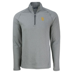 San Diego Padres Cutter & Buck Peshastin Eco Fleece Recycled Raglan Quarter-Zip Top - MLB