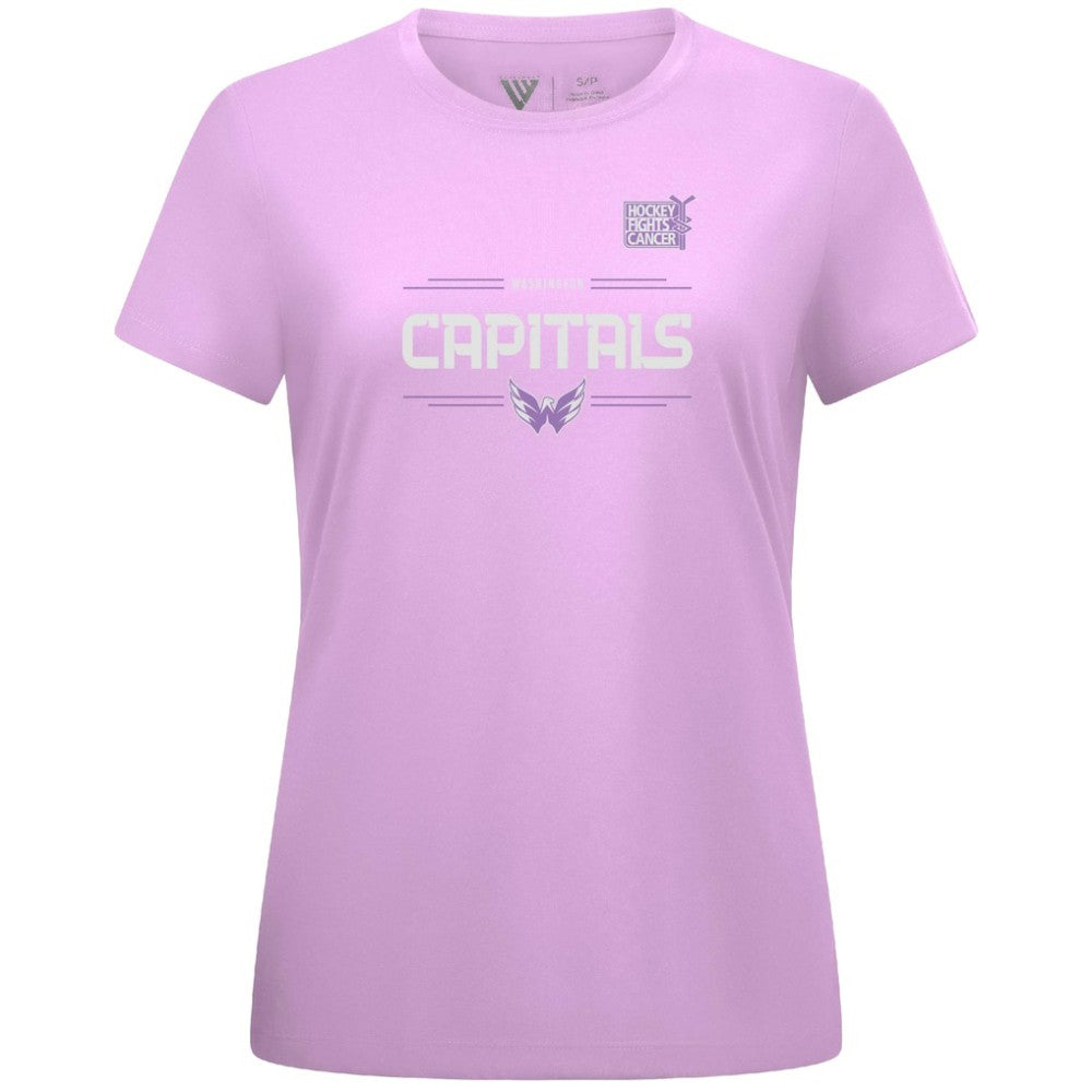Alexander Ovechkin Washington Capitals Levelwear Women's Hockey Fights Cancer Anthem Name & Number T-Shirt - Lavender - NHL