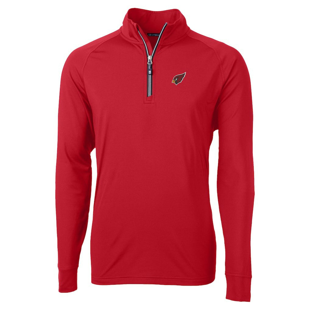 Arizona Cardinals Cutter & Buck Adapt Eco DryTec Raglan Quarter-Zip Jacket Red | NFL