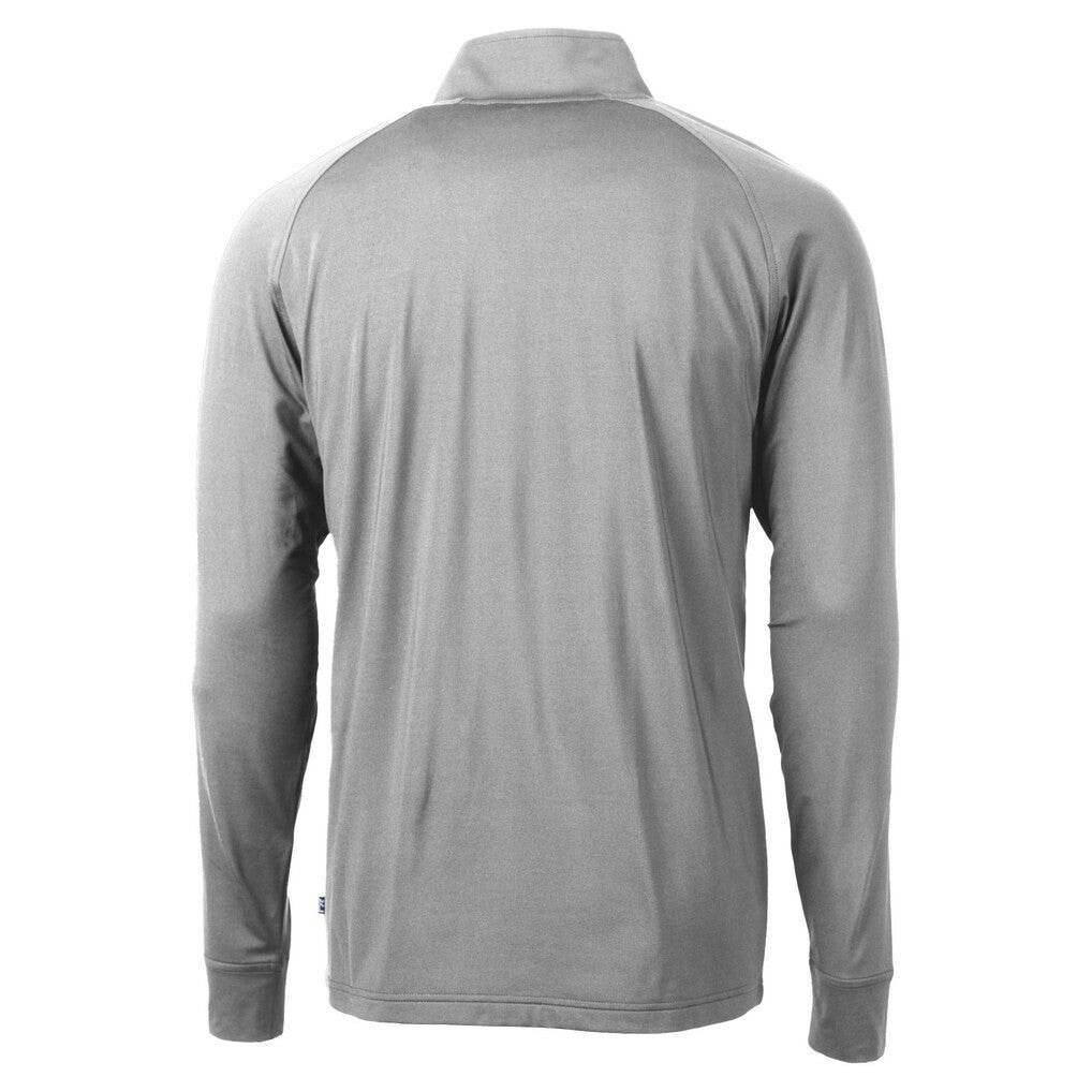 Atlanta Falcons Cutter & Buck Adapt Eco DryTec Raglan Quarter-Zip Jacket Gray | NFL