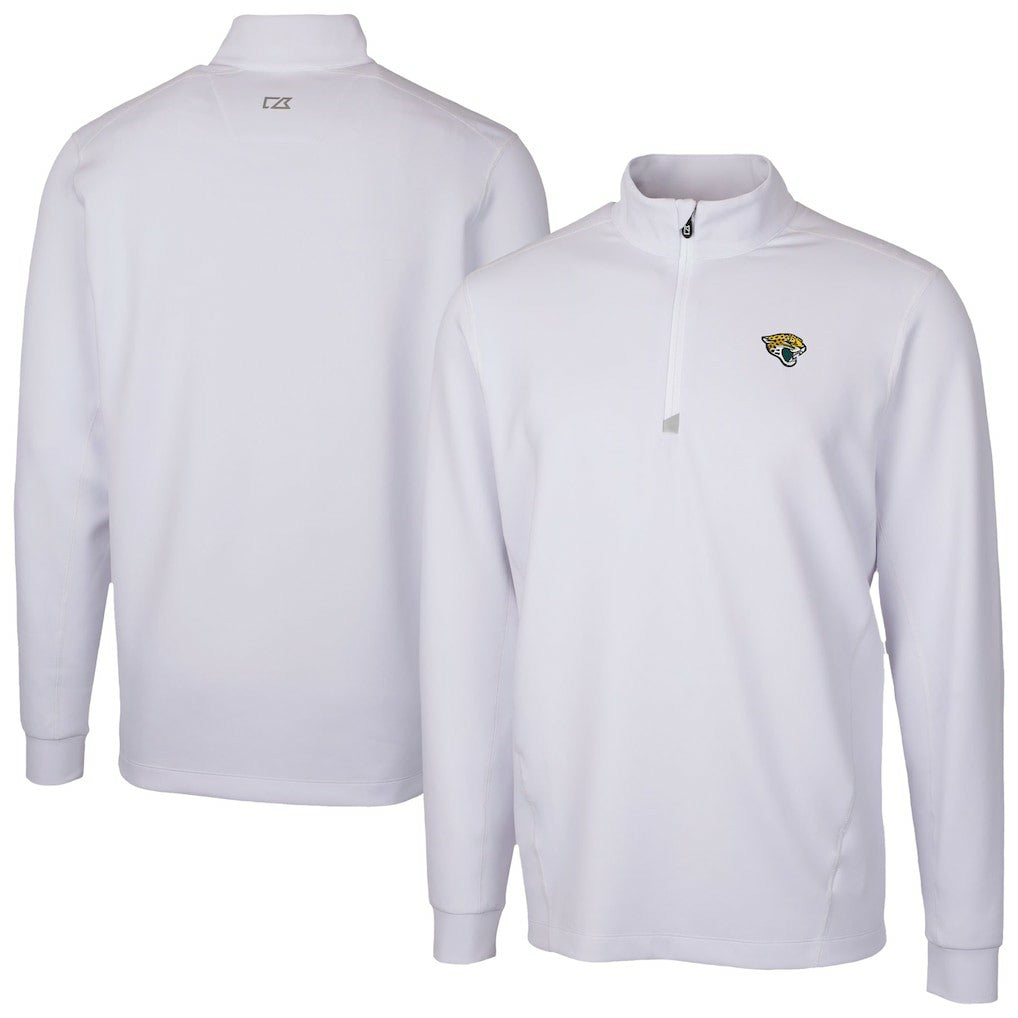 Jacksonville Jaguars Cutter & Buck Traverse Stretch Quarter-Zip Top White | NFL