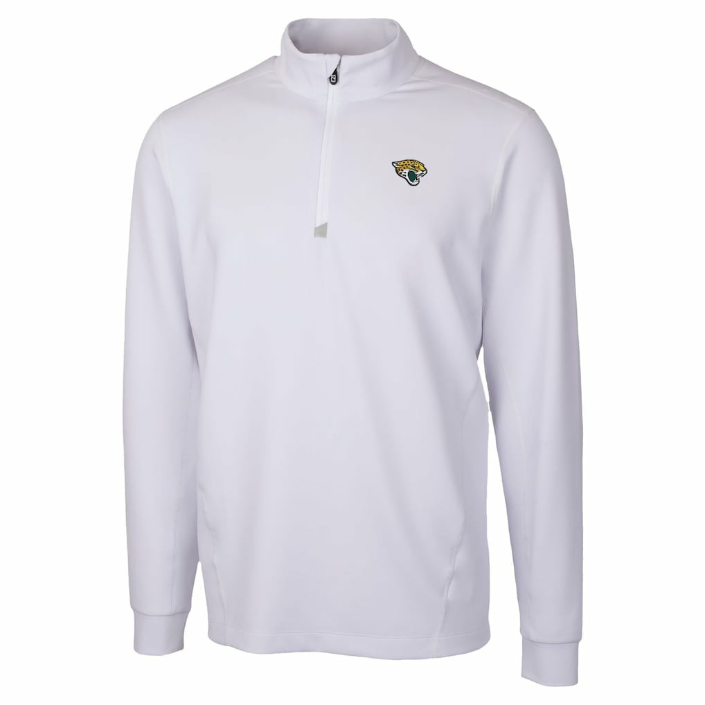 Jacksonville Jaguars Cutter & Buck Traverse Stretch Quarter-Zip Top White | NFL
