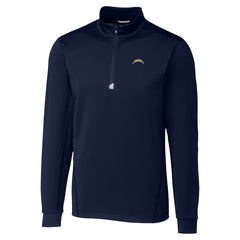 Los Angeles Chargers Cutter & Buck Traverse Stretch Quarter-Zip Top Navy | NFL