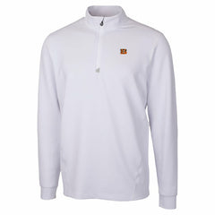 Cincinnati Bengals Cutter & Buck Traverse Stretch Quarter-Zip Top White | NFL