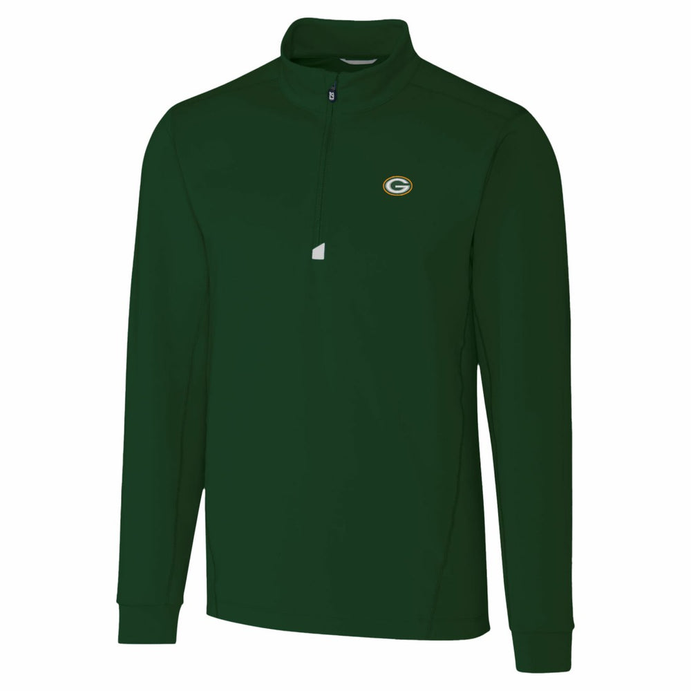Green Bay Packers Cutter & Buck Traverse Stretch Quarter-Zip Top Hunter Green | NFL