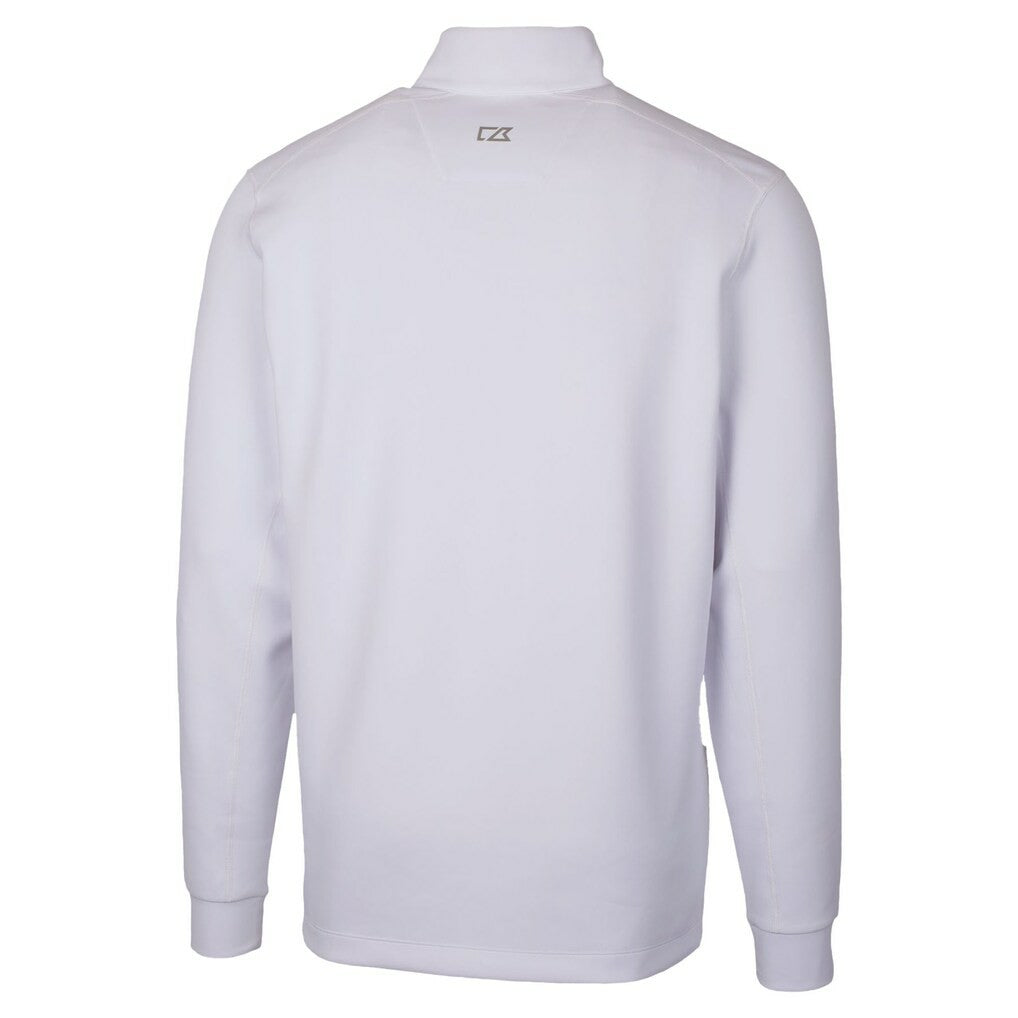 Green Bay Packers Cutter & Buck Traverse Stretch Quarter-Zip Top White | NFL