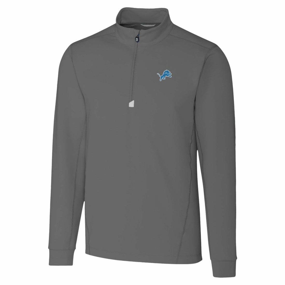 Detroit Lions Cutter & Buck Traverse Stretch Quarter-Zip Top Gray | NFL