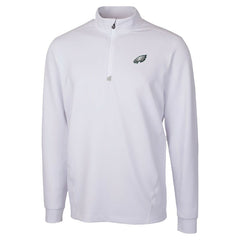 Philadelphia Eagles Cutter & Buck Traverse Stretch Quarter-Zip Top White | NFL