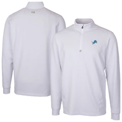 Detroit Lions Cutter & Buck Traverse Stretch Quarter-Zip Top White | NFL
