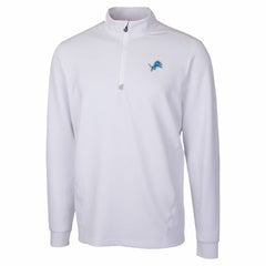 Detroit Lions Cutter & Buck Traverse Stretch Quarter-Zip Top White | NFL