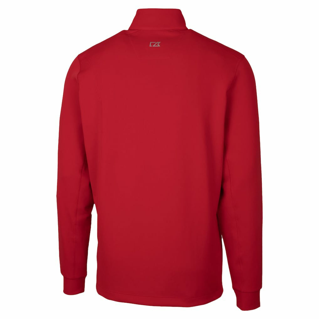 San Francisco 49ers Cutter & Buck Traverse Stretch Quarter-Zip Top Red | NFL