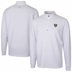 Las Vegas Raiders Cutter & Buck Traverse Stretch Quarter-Zip Top White | NFL