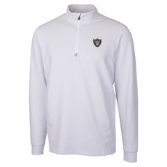 Las Vegas Raiders Cutter & Buck Traverse Stretch Quarter-Zip Top White | NFL