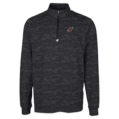 Arizona Cardinals Cutter & Buck Traverse Camo Print Stretch Quarter-Zip Top Black | NFL