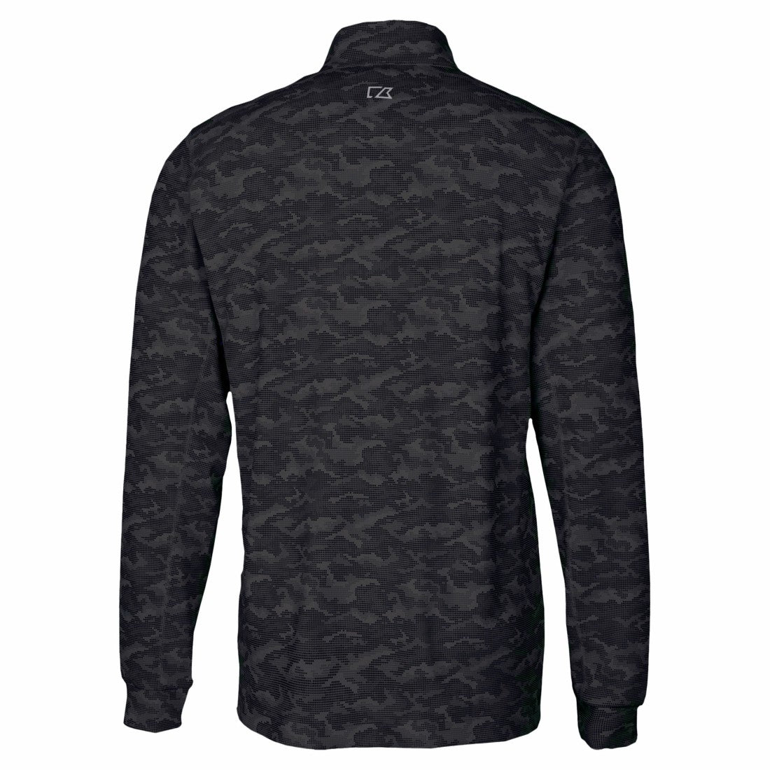 Detroit Lions Cutter & Buck Traverse Camo Print Stretch Quarter-Zip Top Black | NFL