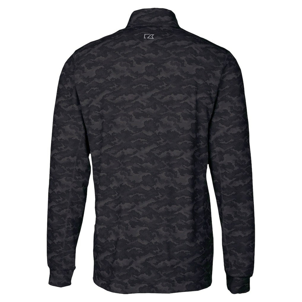 Indianapolis Colts Cutter & Buck Traverse Camo Print Stretch Quarter-Zip Top Black | NFL