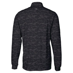 New Orleans Saints Cutter & Buck Traverse Camo Print Stretch Quarter-Zip Top Black | NFL