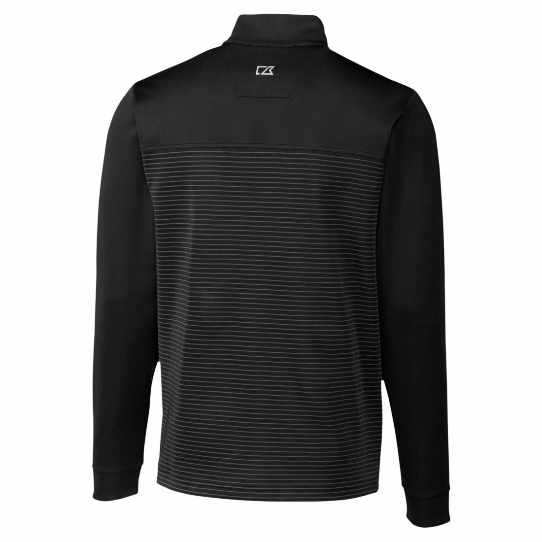 Detroit Lions Cutter & Buck Traverse Stripe Stretch DryTec Quarter-Zip Top Black | NFL
