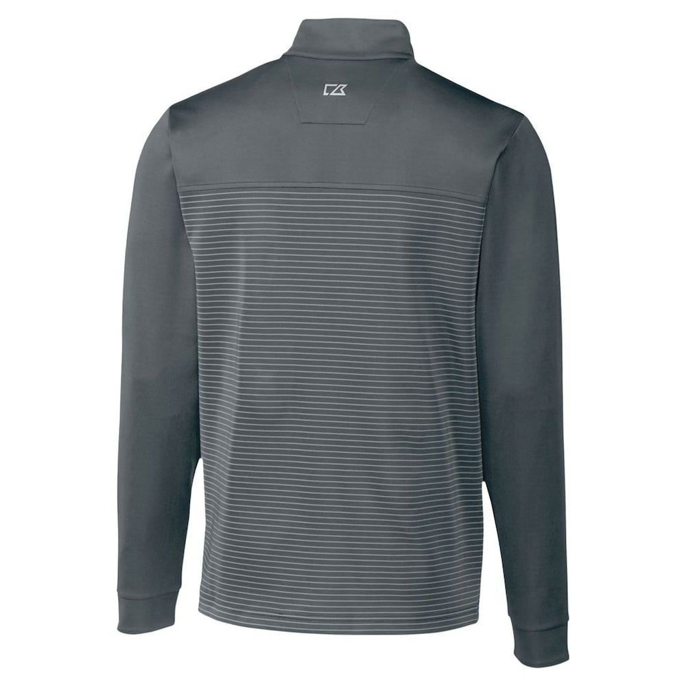 Minnesota Vikings Cutter & Buck Traverse Stripe Stretch DryTec Quarter-Zip Top Gray | NFL