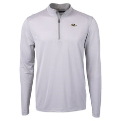 Baltimore Ravens Cutter & Buck Virtue Eco Pique Micro Stripe Quarter-Zip Jacket Gray | NFL
