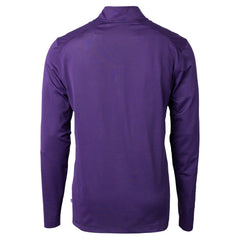 Baltimore Ravens Cutter & Buck Virtue Eco Pique Micro Stripe Quarter-Zip Jacket Purple | NFL