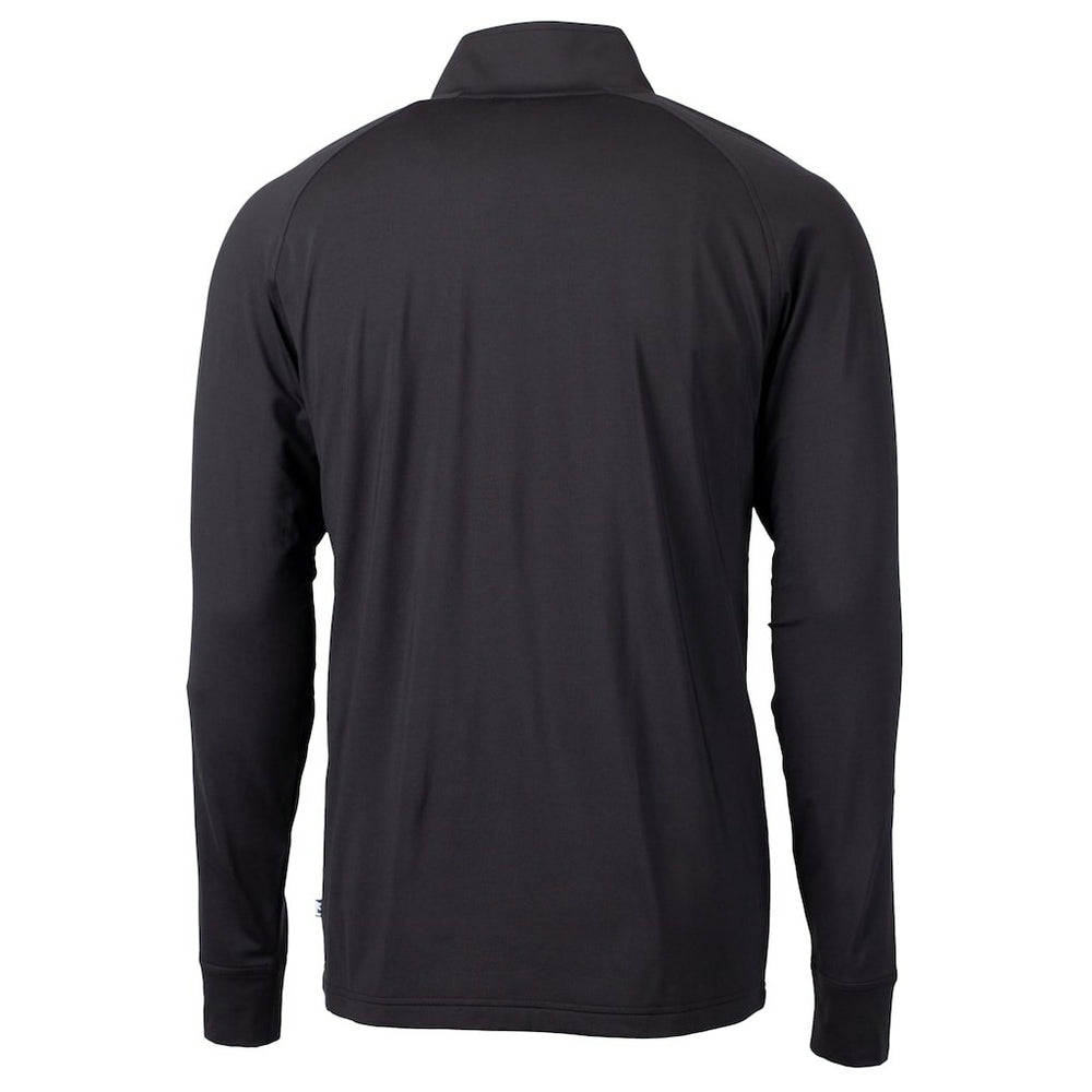 Minnesota Vikings Cutter & Buck Big & Tall Adapt Eco DryTec Raglan Quarter-Zip Jacket Black | NFL