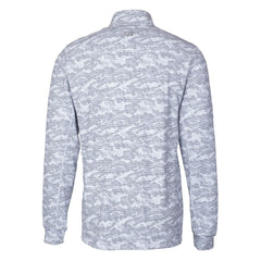 Baltimore Ravens Cutter & Buck Big & Tall Traverse Eco Camo Tri-Blend DryTec Quarter-Zip Jacket Charcoal | NFL