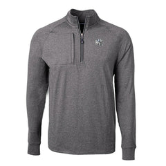 Indianapolis Colts Cutter & Buck Big & Tall Adapt Eco Raglan Quarter-Zip Jacket Heather Black | NFL