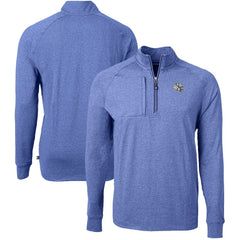 Indianapolis Colts Cutter & Buck Big & Tall Adapt Eco Raglan Quarter-Zip Jacket Heather Royal | NFL