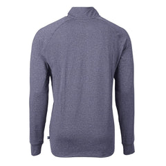 Seattle Seahawks Cutter & Buck Big & Tall Adapt Eco Raglan Quarter-Zip Jacket Heather Navy | NFL